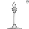 Castle Torches Coloring Pages