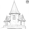 Castle Tower Roof Coloring Pages