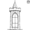 Castle Tower Window Coloring Pages