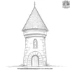 Castle Turret Coloring Pages