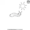 Caterpillar Under The Sun Coloring Pages