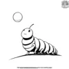 Caterpillar With Ball Coloring Pages