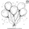 Celebration with Diwali Balloons Coloring Pages