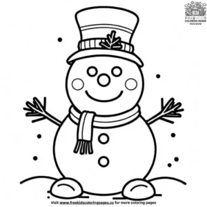 Charming Snowman Coloring Pages