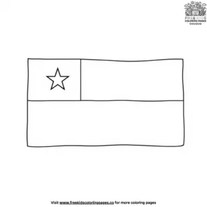 Chile Flag Coloring Pages