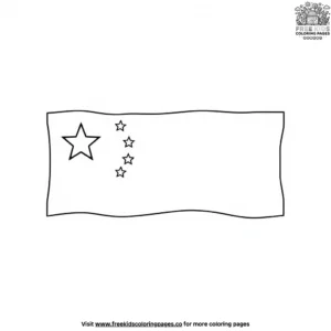 China Flag Coloring Pages