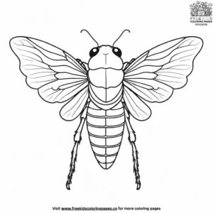 Cicada Coloring Pages