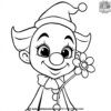 Clown Holding a Flower Coloring Pages