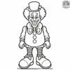 Clown with a Big Clown Shoe Coloring Pages