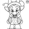 Clown with a Surprise Box Coloring Pages