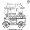 Coffee Cart Coloring Pages