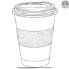 Coffee Cups Coloring Pages