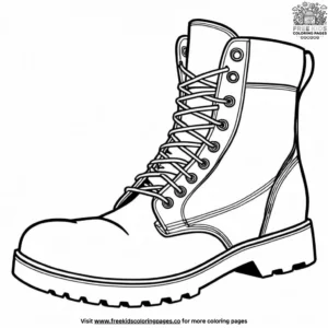 Combat Boots on Patrol Coloring Pages