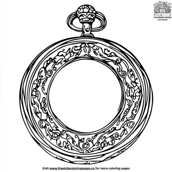 Compact mirror coloring pages