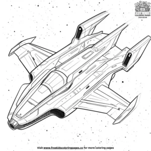 Cosmos Ship Coloring Pages