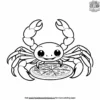 Crab With Pizza Coloring Pages