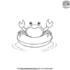 Crab in Pool Coloring Pages