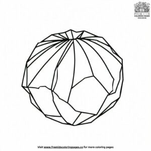 Crumpled Paper Ball Coloring Pages