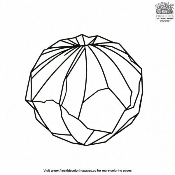 Crumpled paper ball coloring pages