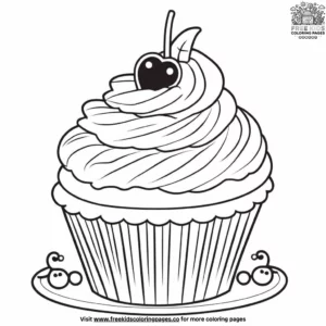 Cupcake Party Coloring Pages