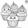 Cupcake Smile Coloring Pages