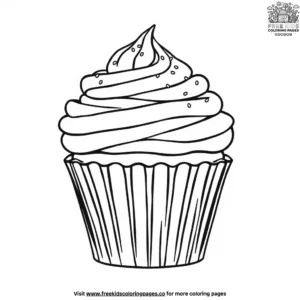 Cupcake Treats Coloring Pages