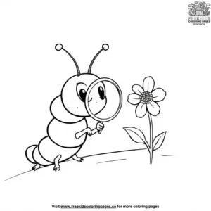 Curious Caterpillar Coloring Pages