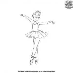 Cute Ballet Coloring Pages