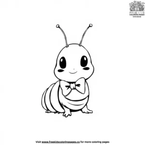 Cute Caterpillar Coloring Pages