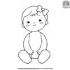 Cute Doll Coloring Pages