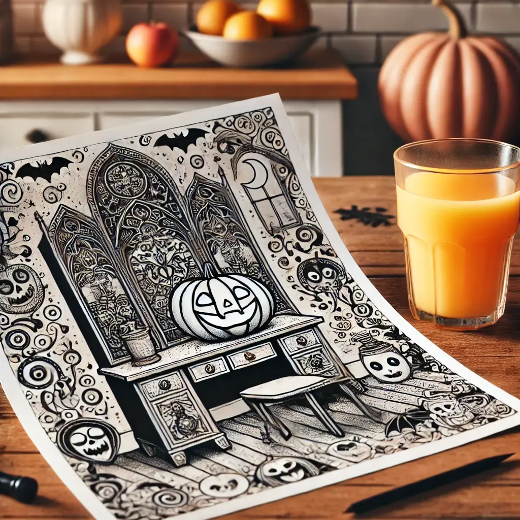 Gothic coloring pages 6