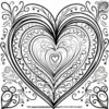 Dainty Hearts Coloring Pages