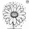 Daisy Under the Rain Coloring Pages