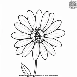 Daisy and ladybug coloring pages