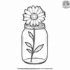 Daisy in a Jar Coloring Pages