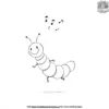 Dancing Caterpillar Coloring Pages