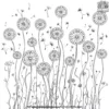 Dancing Dandelions Coloring Pages