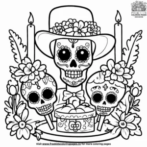 Day of Dead Coloring Pages