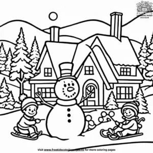 December Fun Coloring Pages