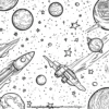 Deep Space Coloring Pages