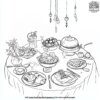 Delicious Suhoor Spread Coloring Pages