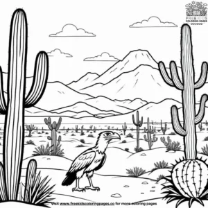 Desert Life Coloring Pages