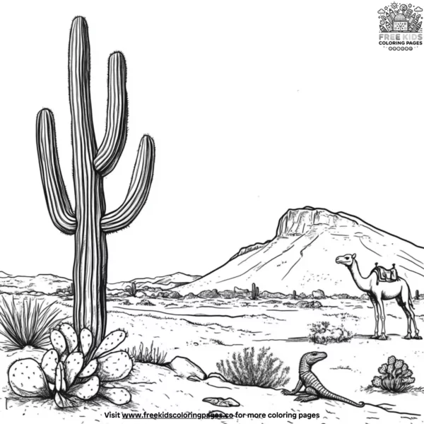 Desert spirit coloring pages