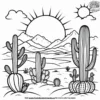 Desert Sun Coloring Pages