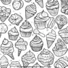 Dessert Time Coloring Pages