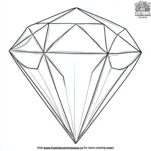 Diamond shape coloring pages