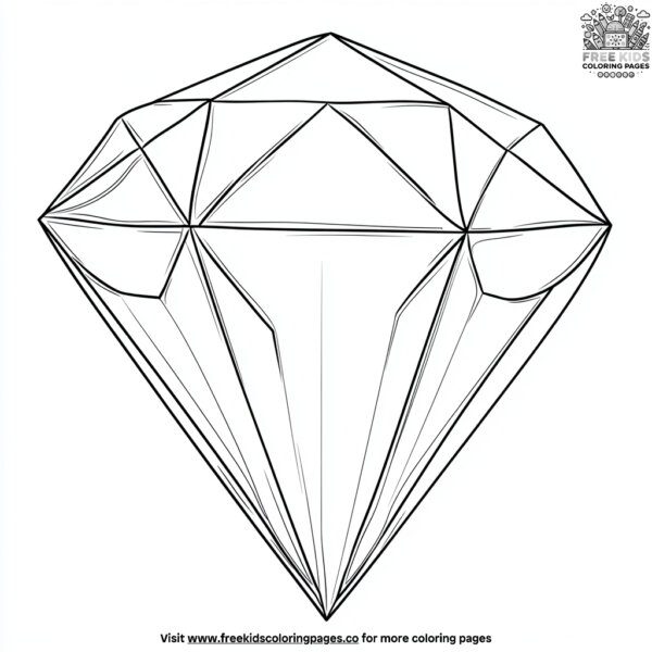 Diamond shape coloring pages