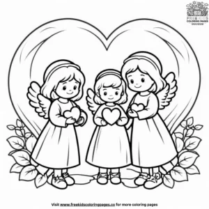 Divine love coloring pages