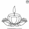 Diwali Candle Light Festivities Coloring Pages