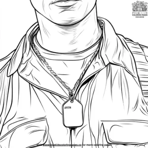 Dog Tag Necklace Coloring Pages